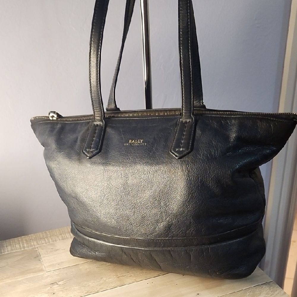 Bally Dark Leather Tote
